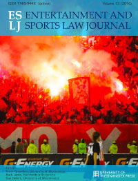 cover of The Entertainment and Sports Law Journal